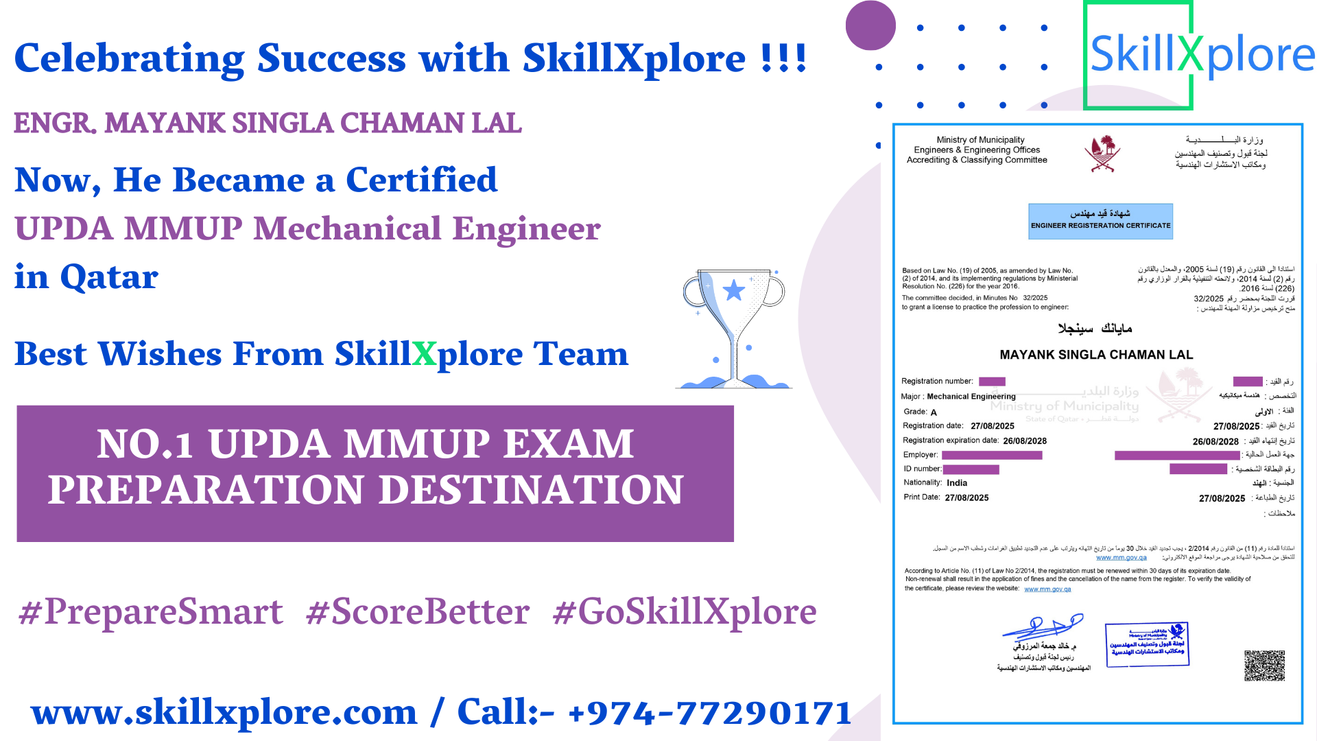MMUP Exam Requirements in Qatar SkillXplore